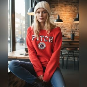 Red A&F Sweatshirt
